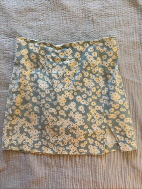 Wild fable Light Blue Daisy Print Mini Skirt